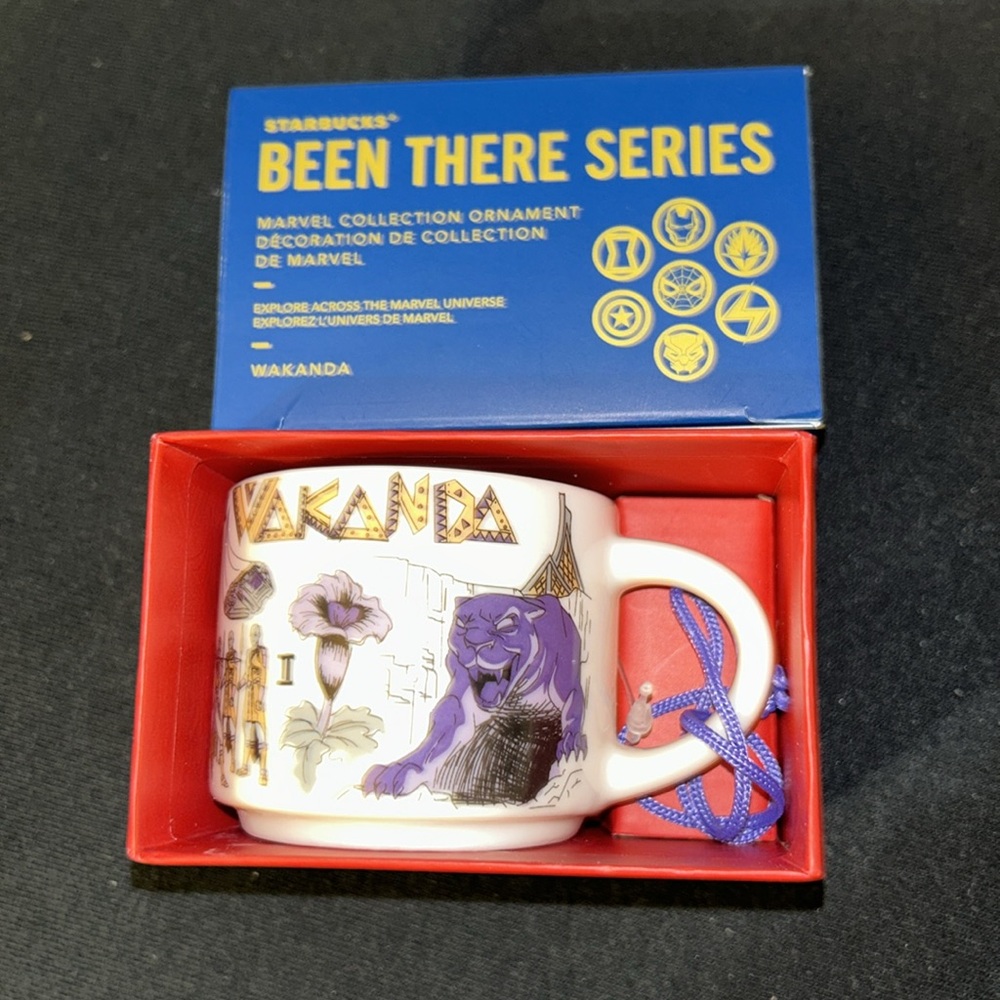 NWT Disney Marvel Wakanda Been There Series Starbucks Ornament Mug 2 oz - Picture 5 of 10